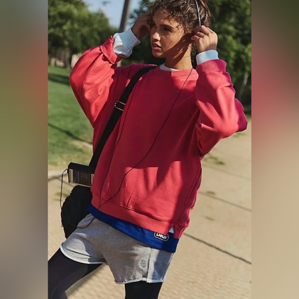 NWT Free People Movement All Star Pullover and Sweatpant Set in Winterberry - Picture 7 of 15